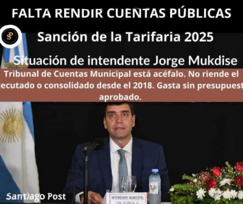 JORGE MUKDISE DEBE RENDIR CUENTAS